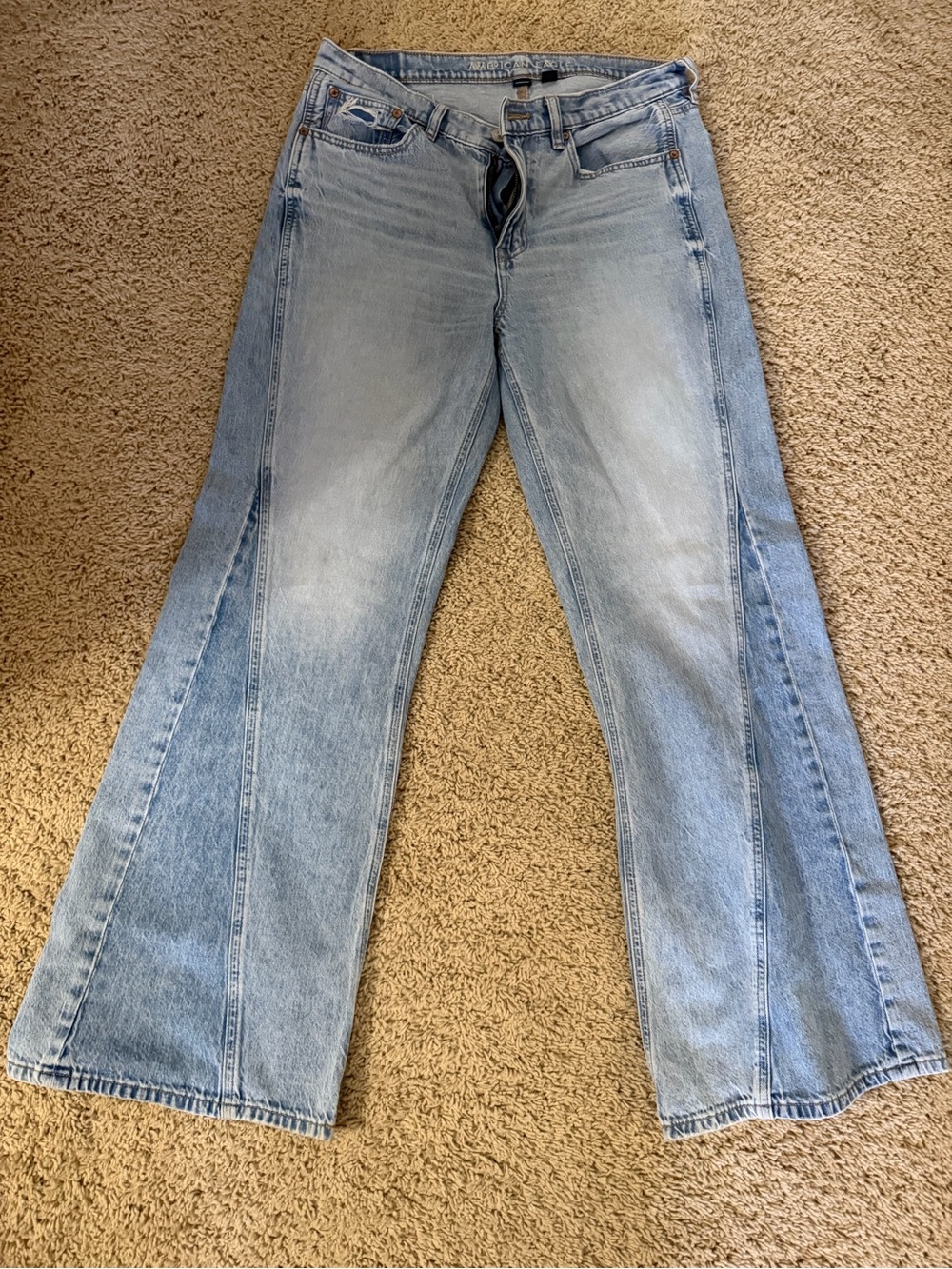 American Eagle Outfitters Light Blue Flare Jeans